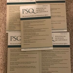 Political science quarterly set of 5